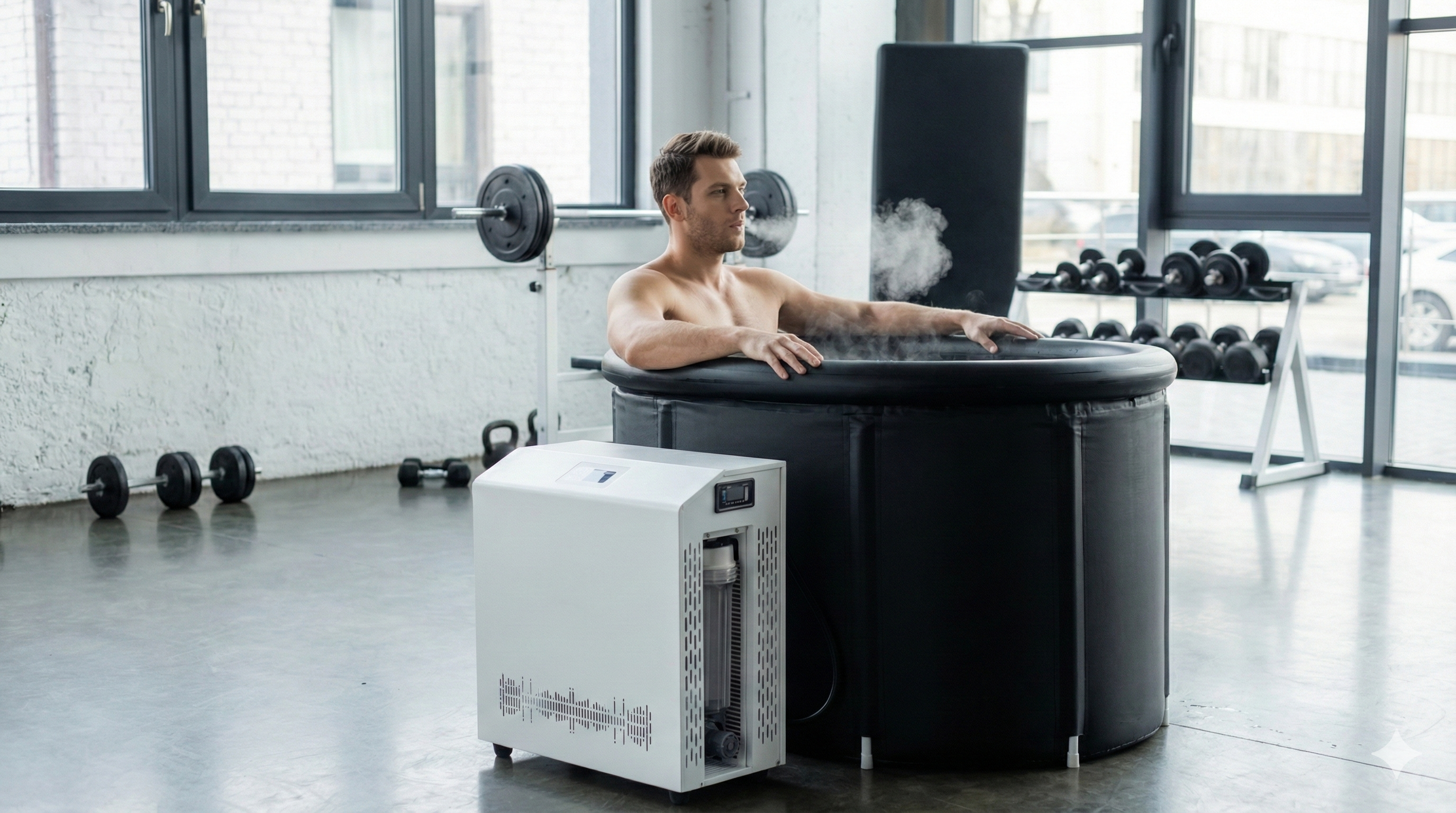 Commercial ice bath machine for gyms, sports teams, and recovery centers